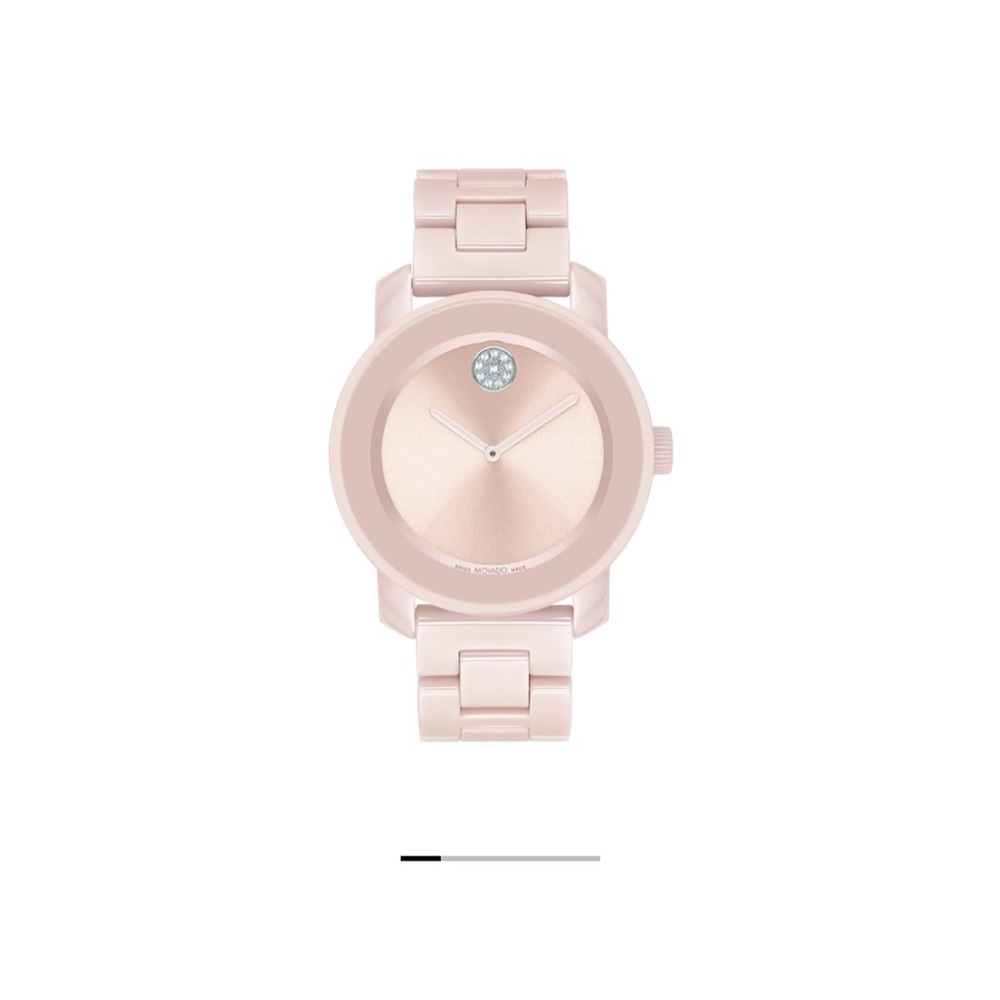 Movado Bold Ceramic Pink Watch